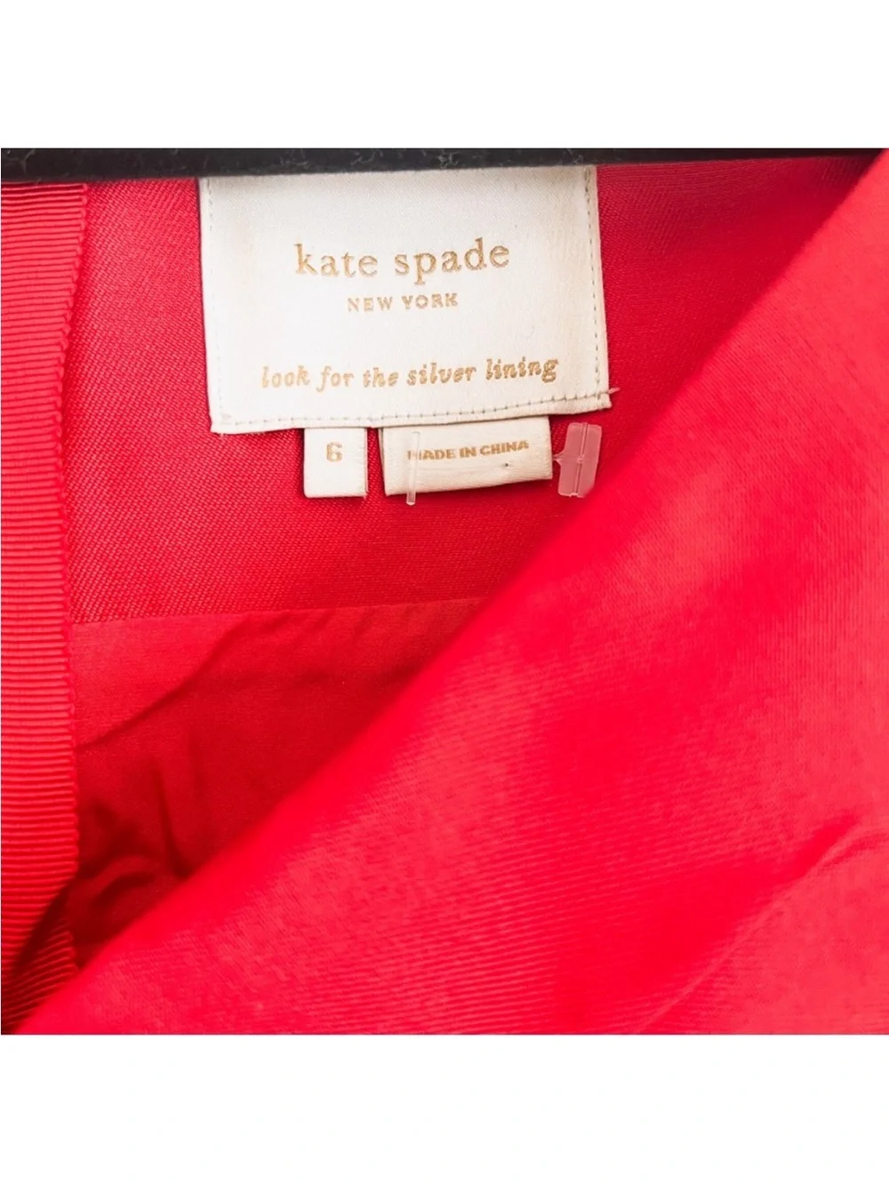 Kate Spade silk mini dress in red